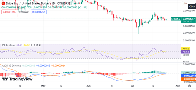 Shiba Inu Price Movements: Hanging To The $0.000017 Support Level Amidst The Bearish Storm