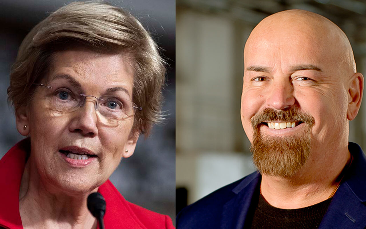 Elizabeth Warren and John Deaton crypto clash