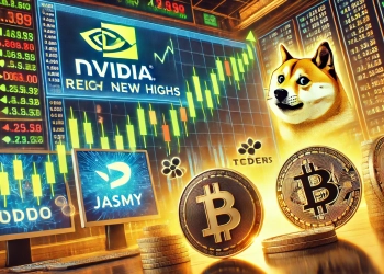 Nvidia Stock Hits New Highs as Dogecoin, Jasmy, and Render Stage Rebound