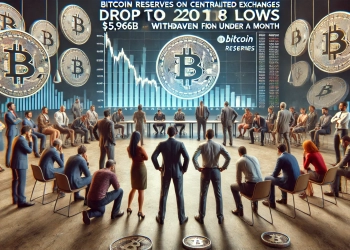 Bitcoin Reserves on Centralized Exchanges Drop to 2018 Lows, $5.96B Withdrawn in Under a Month