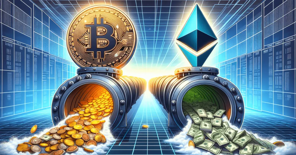 Ethereum ETF Inflows vs Bitcoin ETF Outflows