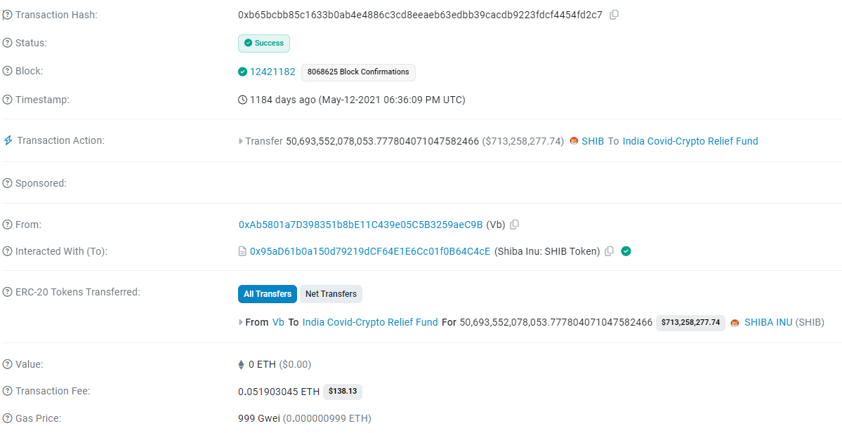 Vitalik Buterin Transfers $8 Million in Ether to New Wallet: A Potential Donation?