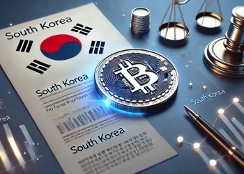 about South Korea fining Worldcoin for privacy violations The image should feature a digital c