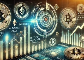 centered around market predictions with a focus on the potential altcoin rally The image features futuristic charts an