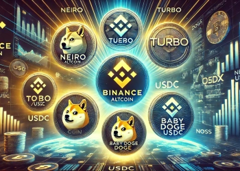 recent Binance and OKX altcoin listings including Neiro NEIRO Turbo TURBO Baby Doge Coin 100000BABYD