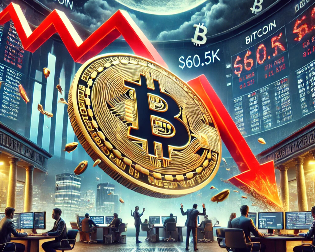 Bitcoin Tumbles to $60.5K as Institutional Bitcoin Sell Pressure Mounts