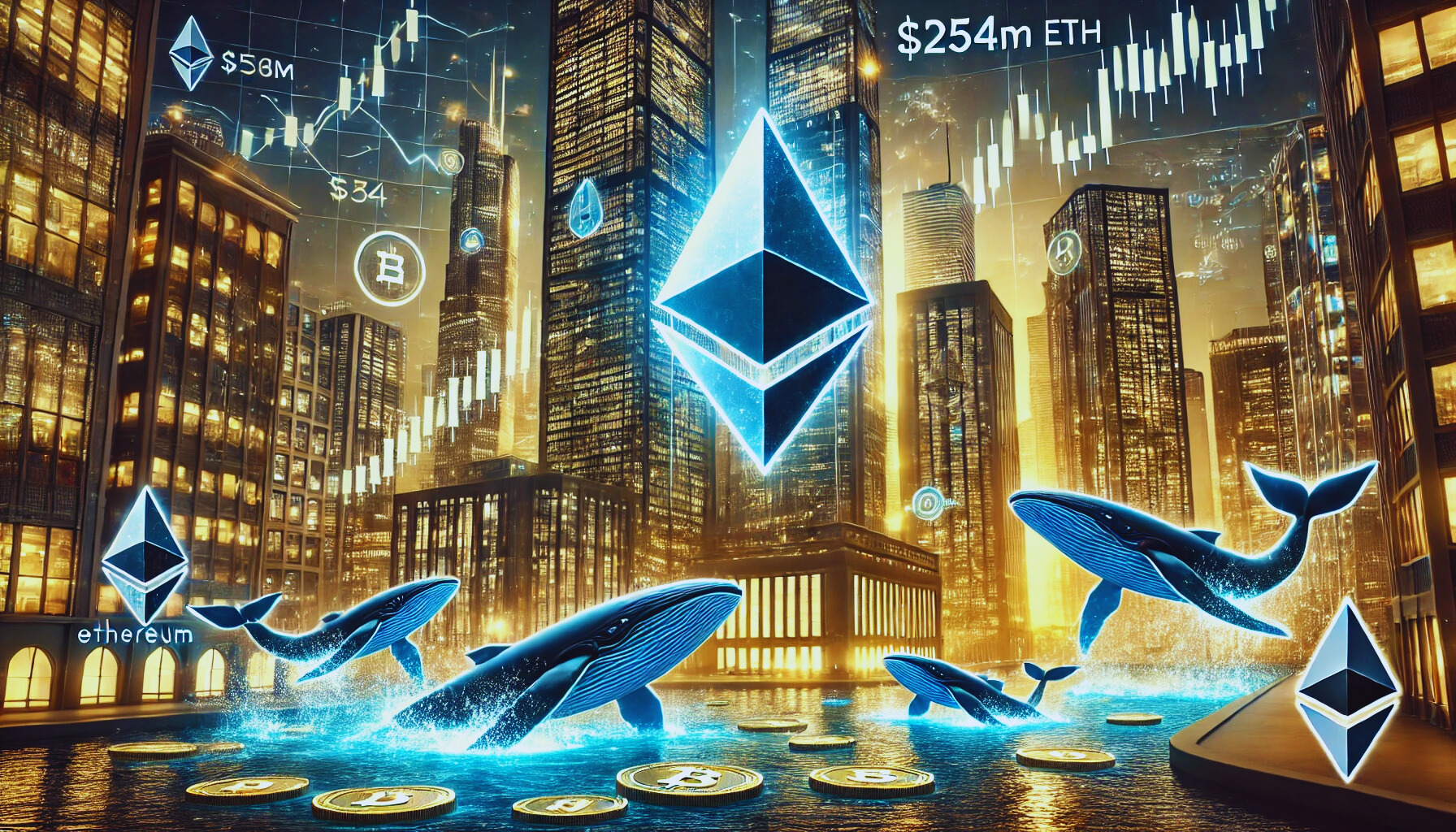 Ethereum Whales Amass $254M ETH Amid Exchange Inflows