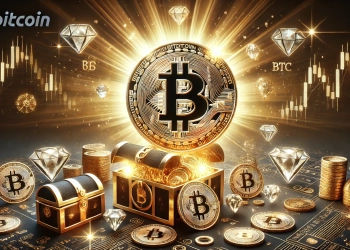 Bitcoin BTC as a valuable and precious asset. The Bitcoin symbol should be displayed in the center crafted i