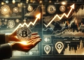 cryptocurrency market scene focused on an analysts optimistic expectations for Bitcoin BTC The image features a bullish trend with Bitcoin symbo