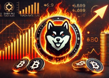 highlighting the Shiba Inu SHIB token burn theme with emphasis on a bold burn effect. The image should feature the Shiba Inu l