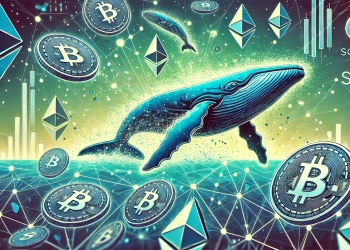 large scale cryptocurrency profits made from SPX tokens featuring a whale as a metaphor for large investors in the crypto m