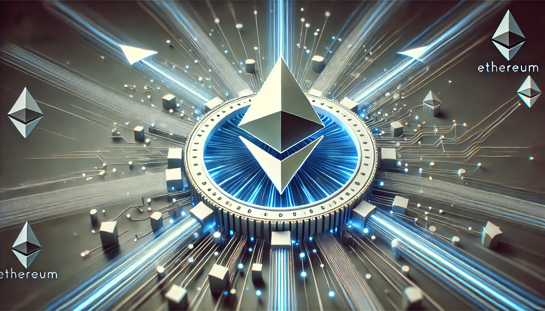 representing Ethereum is The Surge update focusing on increased scalability and blockchain efficiency. The Ethereum log