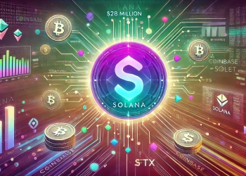 representing significant Solana SOL movements in FTX wallets. The image should feature the Solana SOL logo with digital