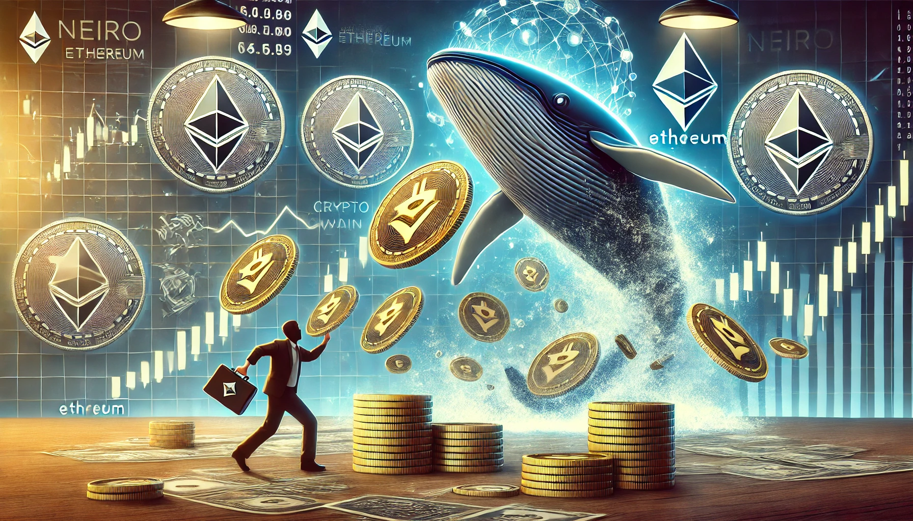 large cryptocurrency transaction involving Neiro Ethereum NEIRO tokens showing a crypto whale making significant purchases