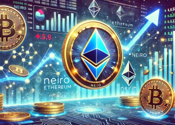 major cryptocurrency purchase of Neiro Ethereum NEIRO tokens by a crypto whale with symbols of NEIRO coins prominently dis