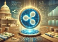 symbolizing Ripple is recent developments and the speculative meeting of Ripple CEO Brad Garlinghouse. The artwork