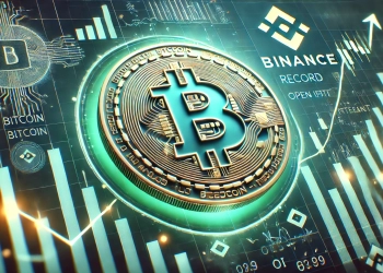 the growth and volatility in the cryptocurrency market with a focus on Bitcoin and Binance is record breaking open interest OI