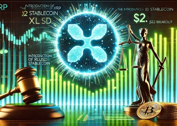 Ripple is XRP reaching new price highs. The image includes a glowing XRP logo with price charts showing a