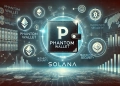 Phantom Wallet and its role in the Solana ecosystem. The design includes the Phantom Wallet logo Sola