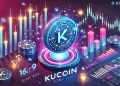 featuring KuCoin is branding alongside a representation of the Sonic SVM SONIC token. The design highlights a So