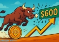 BNB Price Eyes $600 Breakout — Will Bulls Win This Crucial Battle?